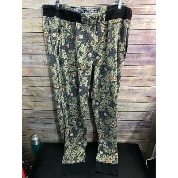 Jordan Craig Legacy Joggers Sweat Pants XXL Mens Black Orange Floral - Picture 2 of 13
